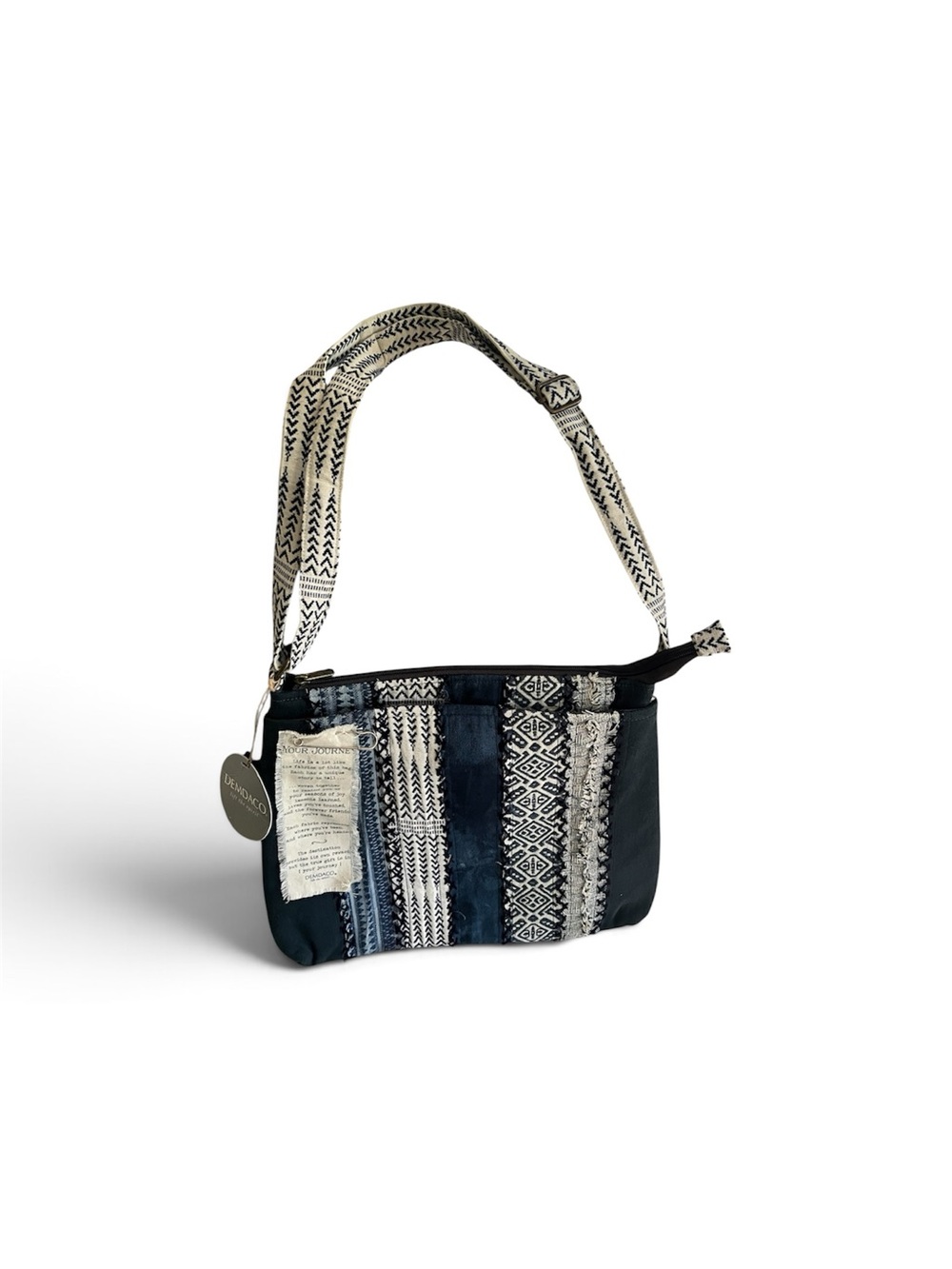 Demdaco Your Journey Indigo Crossbody Bag NWT! Festival Boho Style! Adjustable!